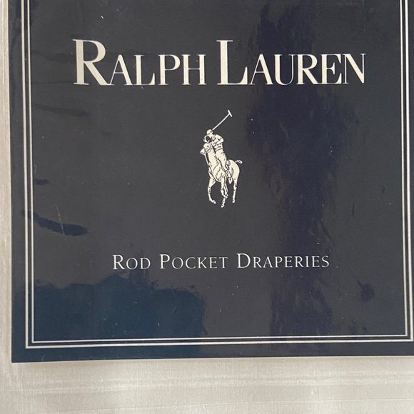 Ralph Lauren Cream Rod Pocket Drapery Set - Picture 4 of 6